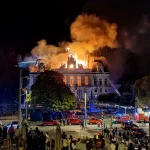 Un suspect de extremă stângă arestat după incendiul care a distrus primăria din Limoges