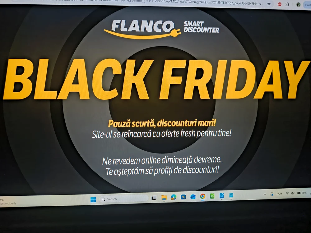 Site-ul Flanco, inaccesibil în prima zi de Black Friday: clienții găsesc un mesaj generic pe pagină
