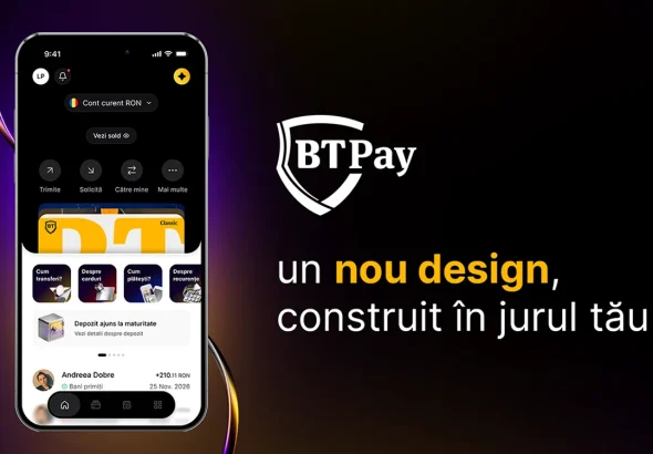 BT Pay primește un design nou și reorganizare în patru secțiuni