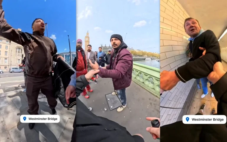 Clipuri virale din Londra: escroci prinși la „alba-neagra”, marcați cu vopsea roșie de un justițiar online