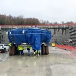 Capul de foraj de 131 de tone pentru Tunelul Poiana a ajuns la șantierul Autostrăzii Sibiu–Pitești