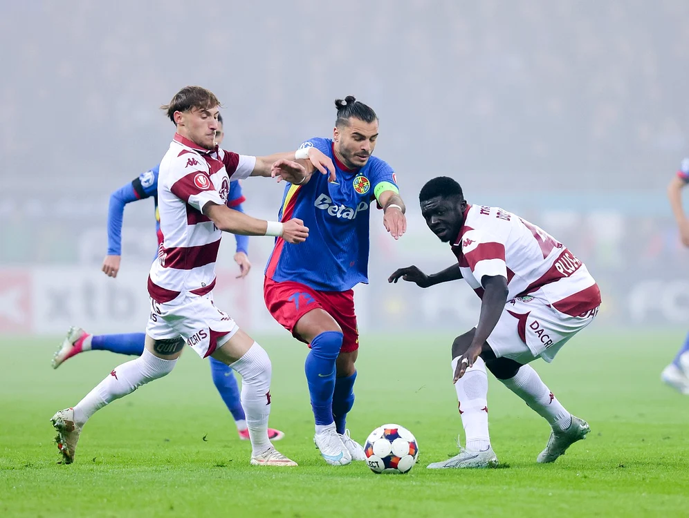 FCSB a întors rezultatul și a învins clar Rapid, Reghecampf obține prima victorie categorică