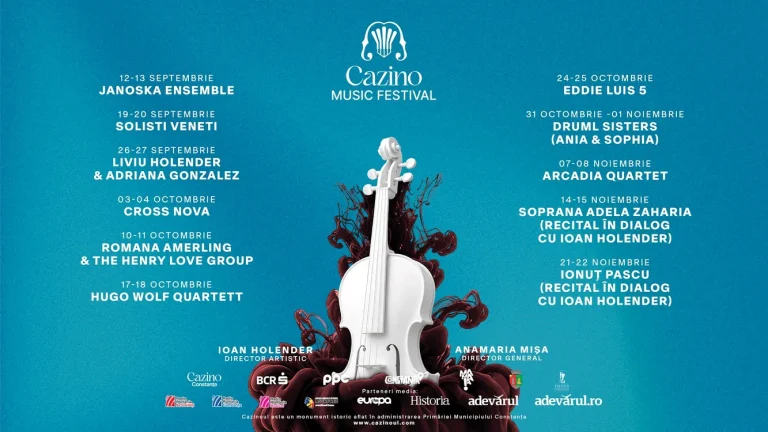 Cazino Music Festival extinde sezonul cultural la Constanța: concerte până pe 22 noiembrie