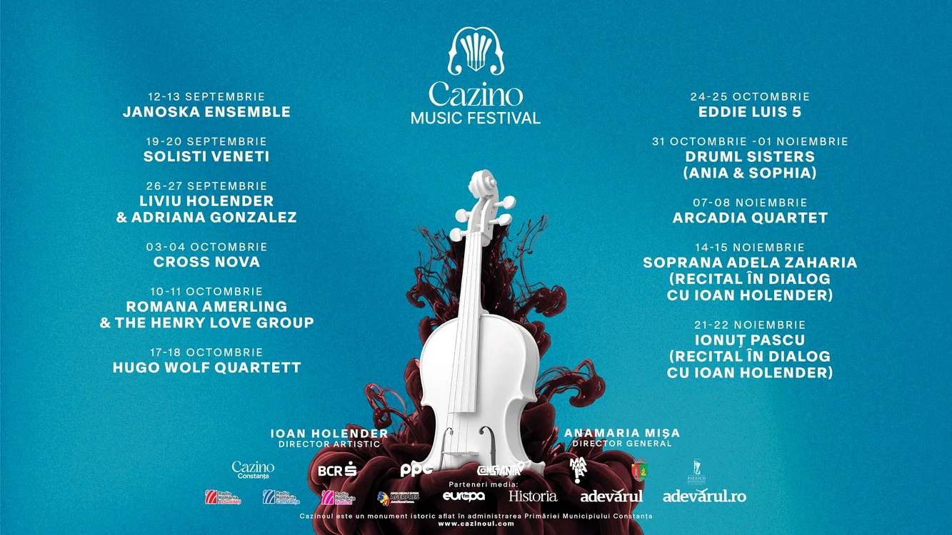 Cazino Music Festival extinde sezonul cultural la Constanța: concerte până pe 22 noiembrie