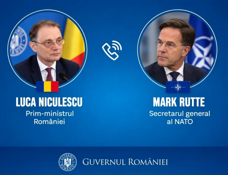 Luca Niculescu a discutat cu Mark Rutte despre securitatea în Marea Neagră şi ameninţările hibride