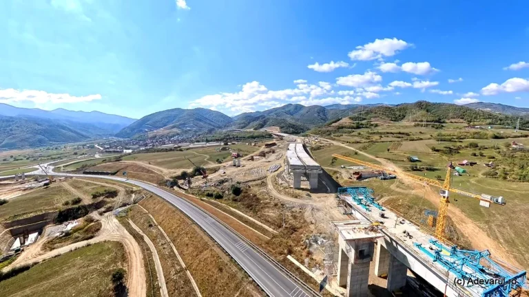 Viaductul de 650 m de la Boița, încă neterminat după doi ani; tronsonul A1 Sibiu–Boița va fi închis temporar