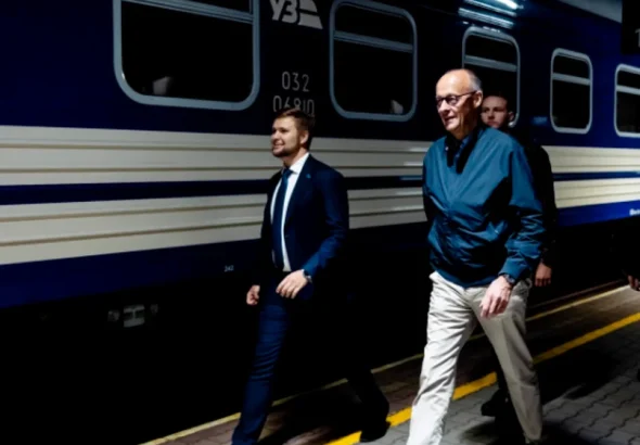 Friedrich Merz a sosit la Kiev cu trenul pentru discuții despre cooperarea în apărare