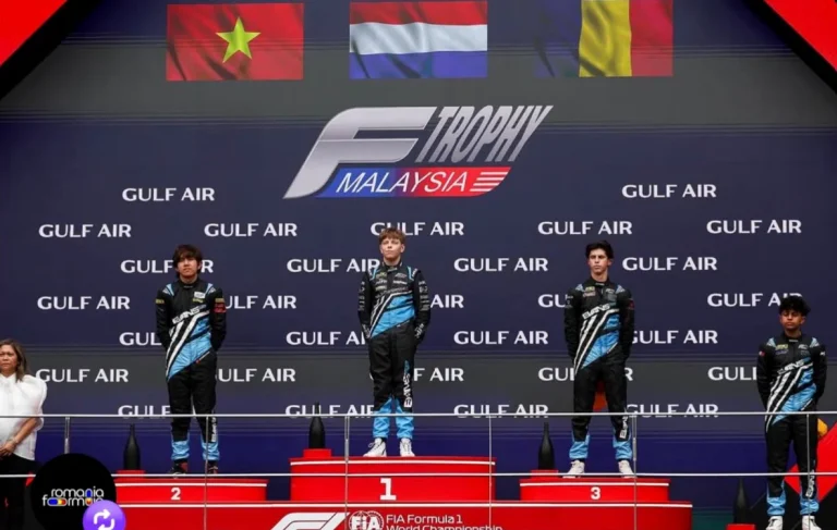 Cristofor Cosma, 17 ani, pe podium la Formula Trophy Malaysia — locul 3 la Sepang înainte de Marele Premiu al Bahrainului