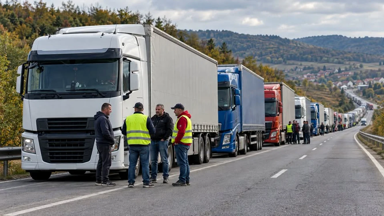 Transportatorii din Mehedinți declanșează protest vineri în zona Severinului