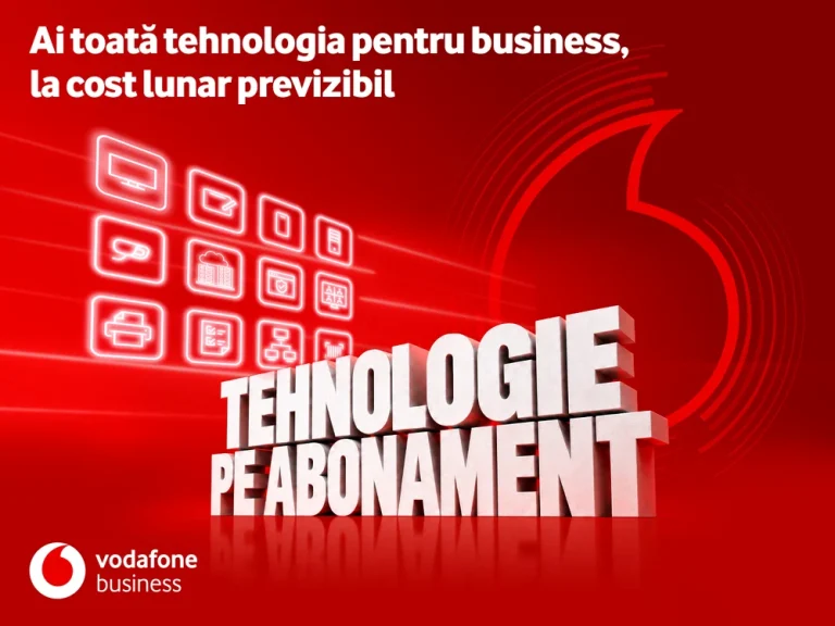 Vodafone Business lansează „Tehnologie pe Abonament”: echipamente, conectivitate și securitate într-un singur pachet lunar