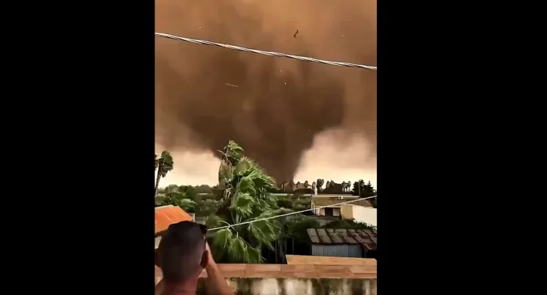 Două tornade au lovit Marsala, Sicilia: 11 răniți, 273 de elevi evacuați după furtună