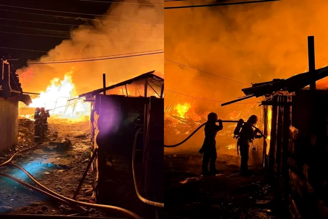 Incendiu puternic în cartierul Craica din Baia Mare: zeci de construcții improvizate afectate